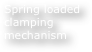 Spring loaded clamping mechanism