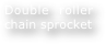 Double roller chain sprocket